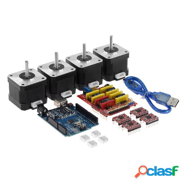 TWO TREES® CNC Shield + UNO R3 Board + 4x A4988 Stepper