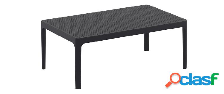 Tavolino basso design interno / esterno nero OSKOL