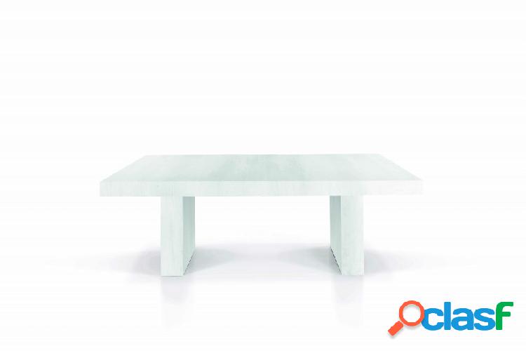 Tavolo JESOLO in legno nobilitato bianco consumato