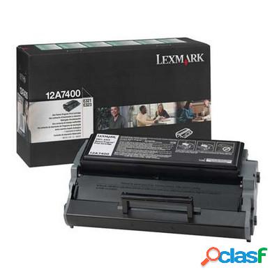 Toner Lexmark 12A7400 originale NERO