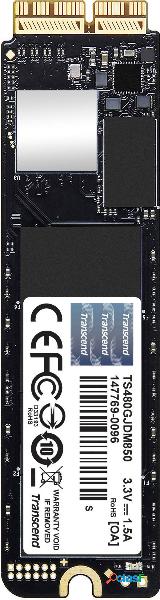 Transcend JetDrive™ 850 Mac 480 GB SSD interno NVMe/PCIe