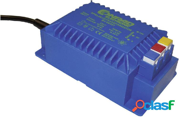 Trasformatore ad alte prestazioni 45,5 VA, 0-9-14 V 08/057