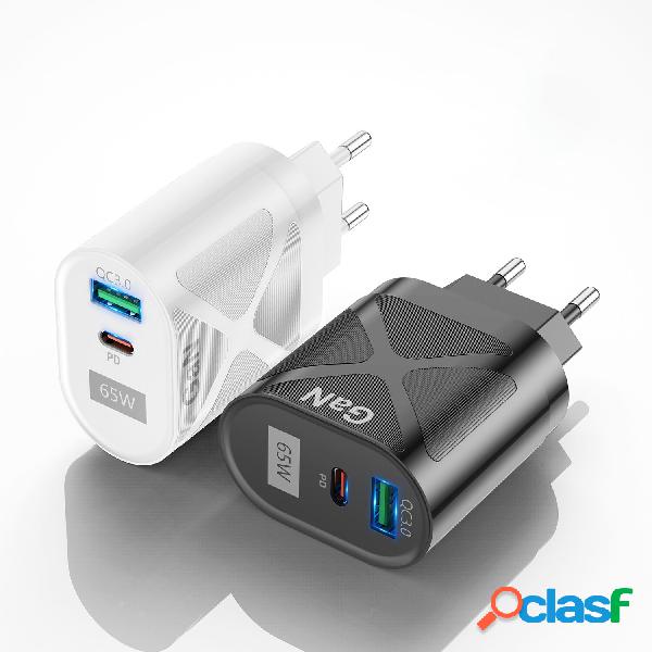 USLION 65 W GaN Caricatore Da Parete 33 W USB-C PD PPS / 33