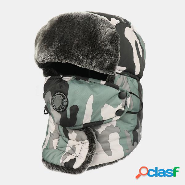 Unisex Plus Addensare caldo antivento Orecchio Cappello da