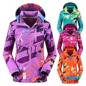 Womens Hiking Softshell Jacket Ski Jacket Hiking Fleece