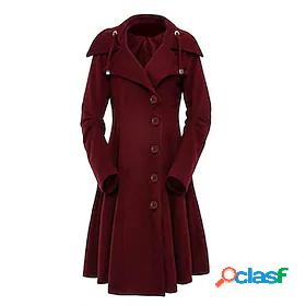 Womens Overcoat Fall Winter Spring Street Daily Date Long