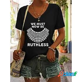 Womens T shirt Tee Vote Ruthless Pro Roe 1973 Feminist Daily