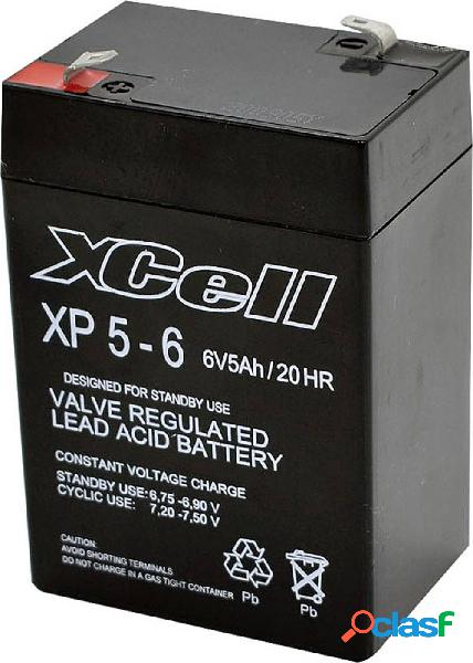XCell XP 5 - 6 XCEXP56 Batteria al piombo 6 V 5 Ah