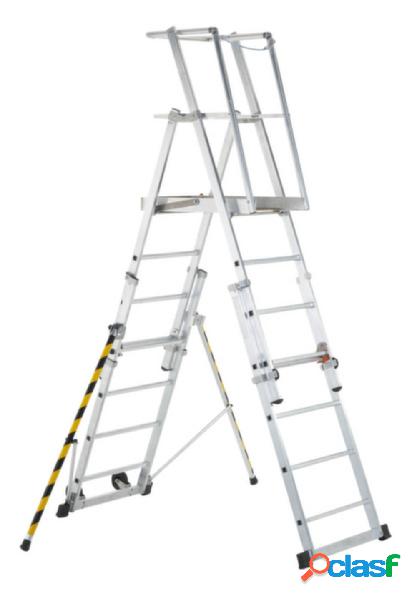 ZARGES 41327 Alluminio Scala a piattaforma Mobile,
