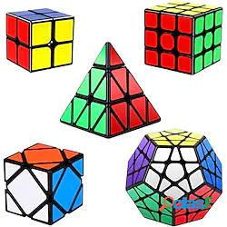 speed cube set 5 pezzi magic cube iq cube 222 333 444