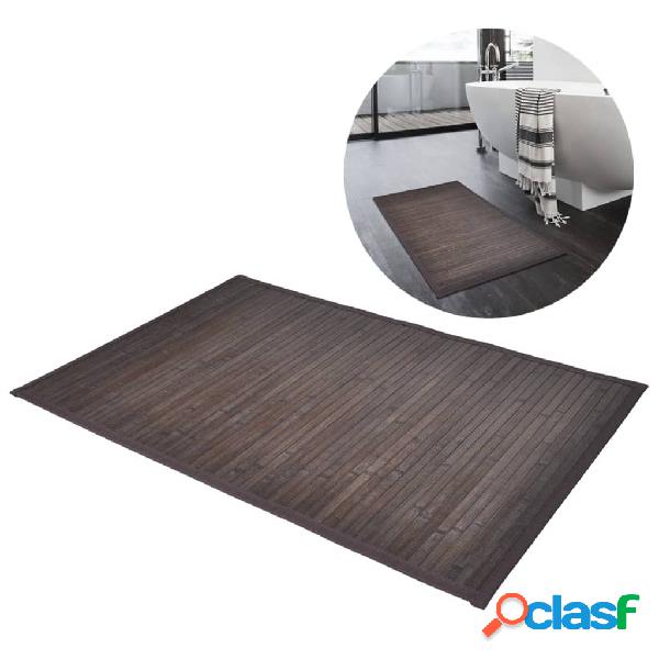 vidaXL 242114 Bamboo Bath Mat 60 x 90 cm Dark Brown