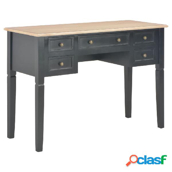 vidaXL 280071 Writing Desk Black 109,5x45x77,5 cm Wood