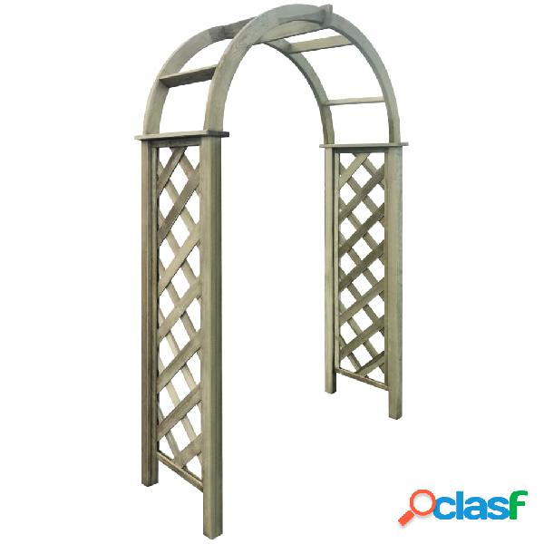 vidaXL Arco a Traliccio in Legno di Pino Impregnato Verde