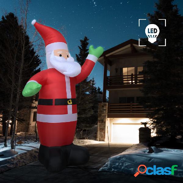 vidaXL Babbo Natale Gonfiabile con LED IP44 600 cm XXL