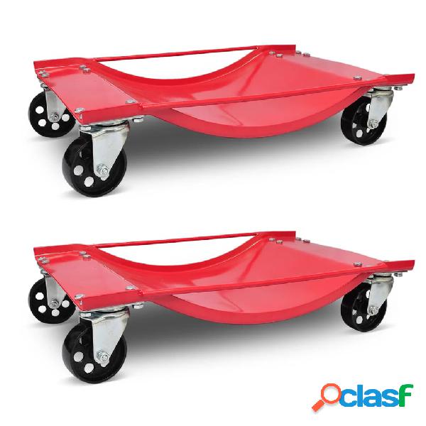 vidaXL Carrello Trasporto Auto Set 2 pz