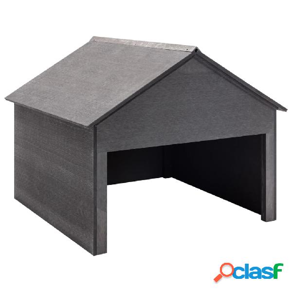 vidaXL Casetta per Rimessaggio Rasaerba Grigio 80x80x70 cm