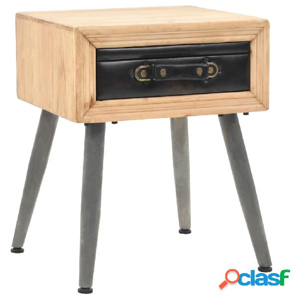 vidaXL Comodino in Legno Massello di Abete 43x38x50 cm