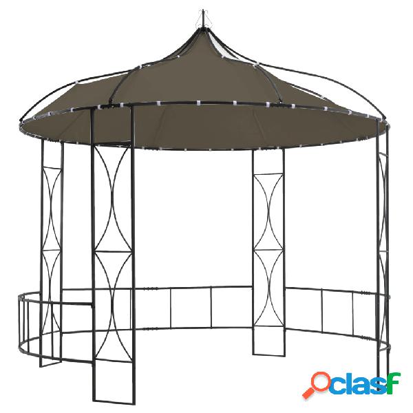 vidaXL Gazebo 300x290 cm Grigio Talpa Rotondo