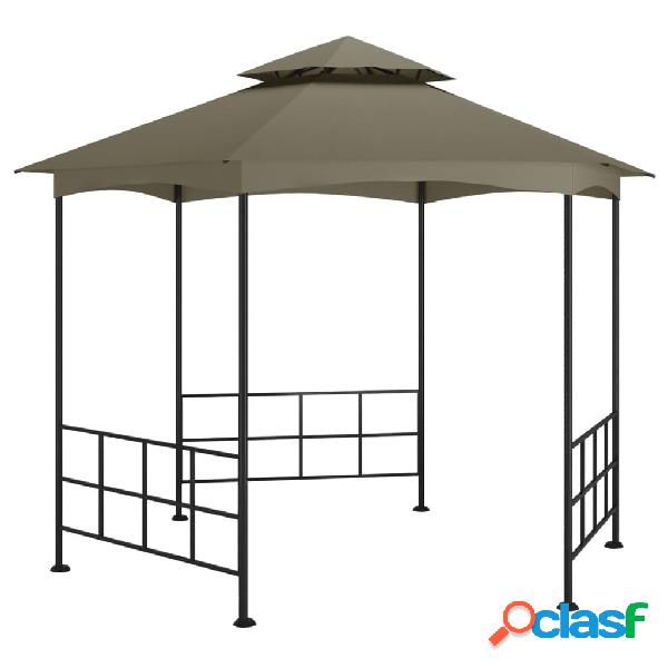 vidaXL Gazebo con Pareti Laterali 3,1x2,7 m Tortora