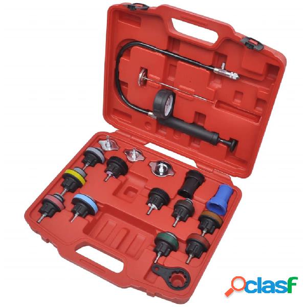 vidaXL Kit Tester di Pressione per Radiatore 18 pz