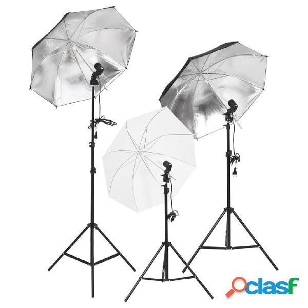 vidaXL Kit di Illuminazione da Studio con Treppiedi e