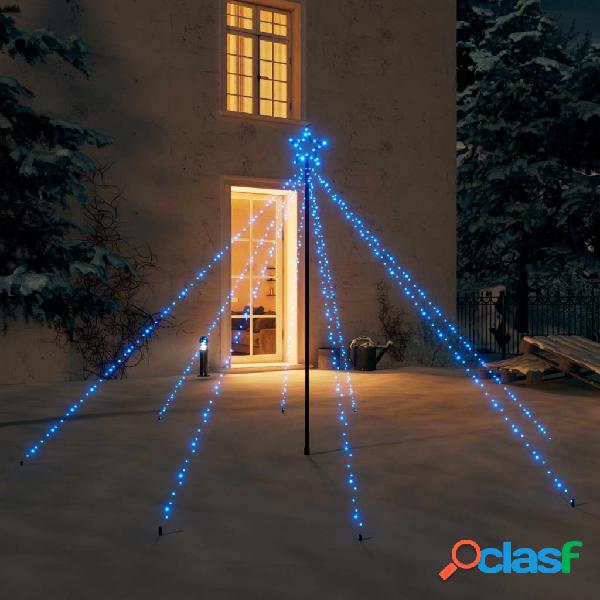 vidaXL Luci per Albero di Natale Interni Esterni 400 LED Blu