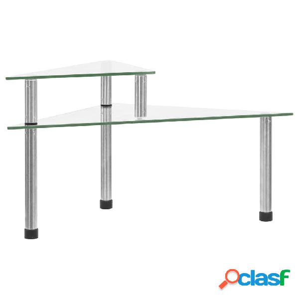 vidaXL Mensola da Cucina Trasparente 49,5x35x19 cm in Vetro