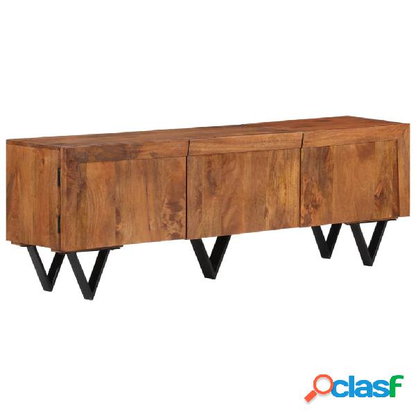 vidaXL Mobile Porta TV 140x30x46 cm in Legno Massello di