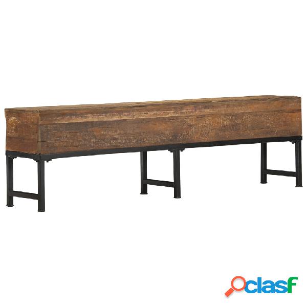 vidaXL Panca 160 cm in Legno Massello di Recupero