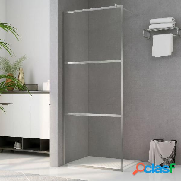 vidaXL Parete per Doccia Walk-in in Vetro Trasparente ESG