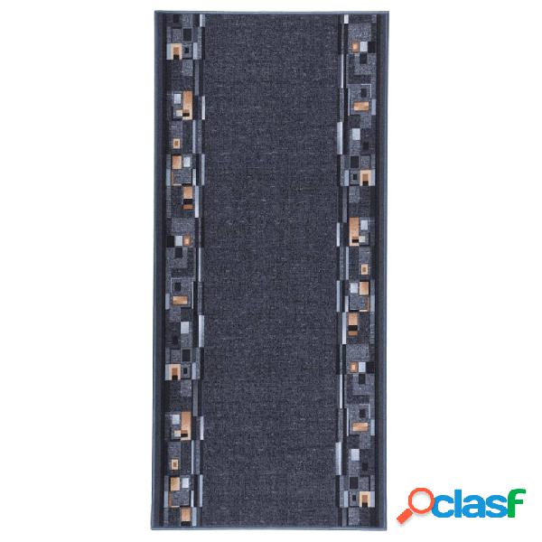 vidaXL Tappeto Corsia Antracite 67x150 cm Antiscivolo