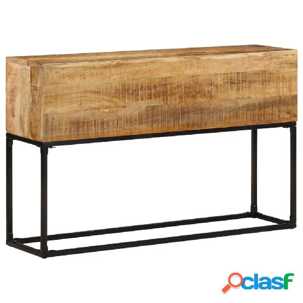 vidaXL Tavolo Consolle 120x30x75 cm in Legno di Mango Grezzo