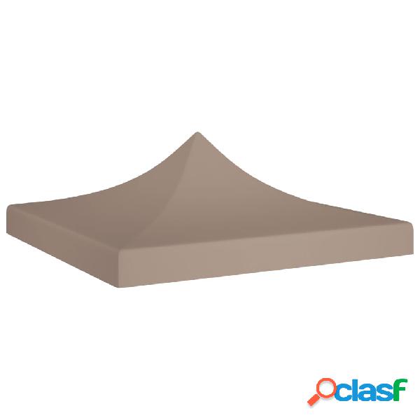 vidaXL Tetto per Tendone per Feste 3x3 m Grigio Talpa 270