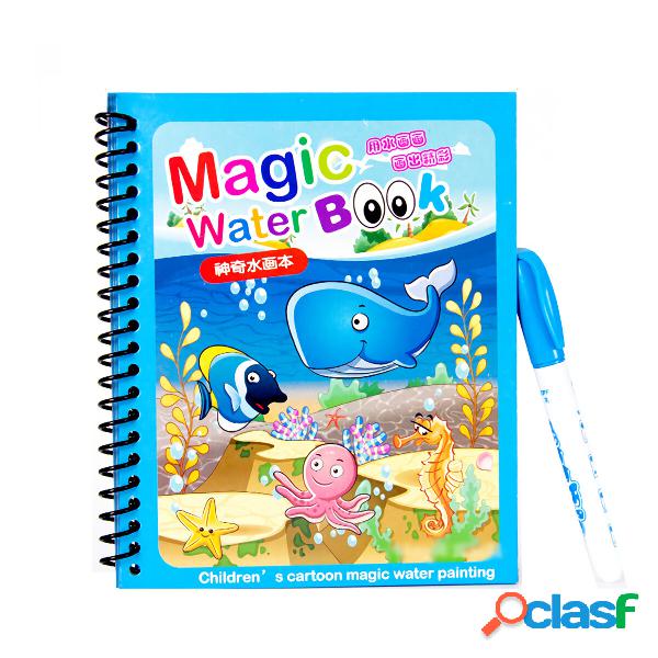 1 Set Magia Libro da colorare ad acqua Doodle Colore ad