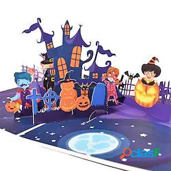 1 pz Halloween Albero Zucca Pipistrello Scheda Schede pop-up