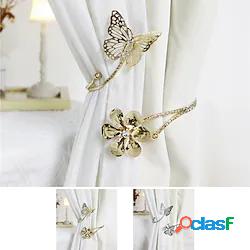 1 pz metallo farfalla tenda tiebacks tenda fibbia tendaggi