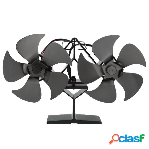 10 Blades Camino Eco Fan Thermal Fire Heater Power Wood