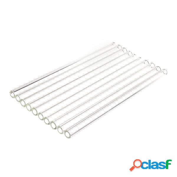 10Pcs 200mm di vetro borosilicato a parete spessa tubatura