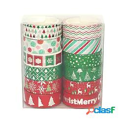 12 rotoli di nastro washi a strappo creativo nastro adesivo