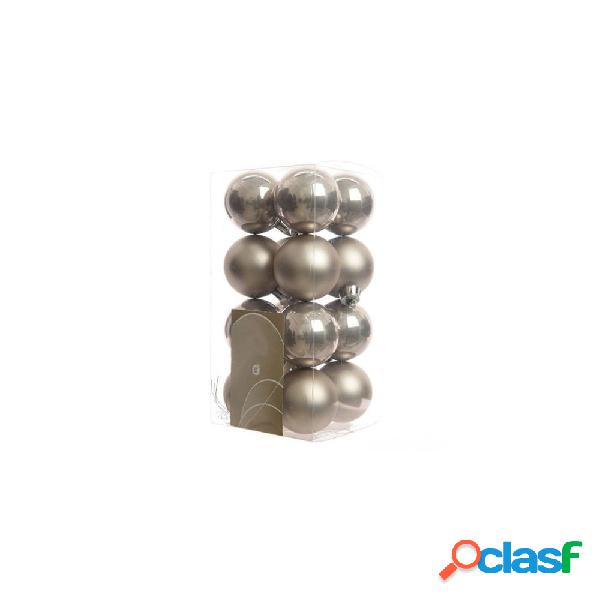 16 PALLINE DECORATIVE PER ADDOBBI ALBERO DI NATALE