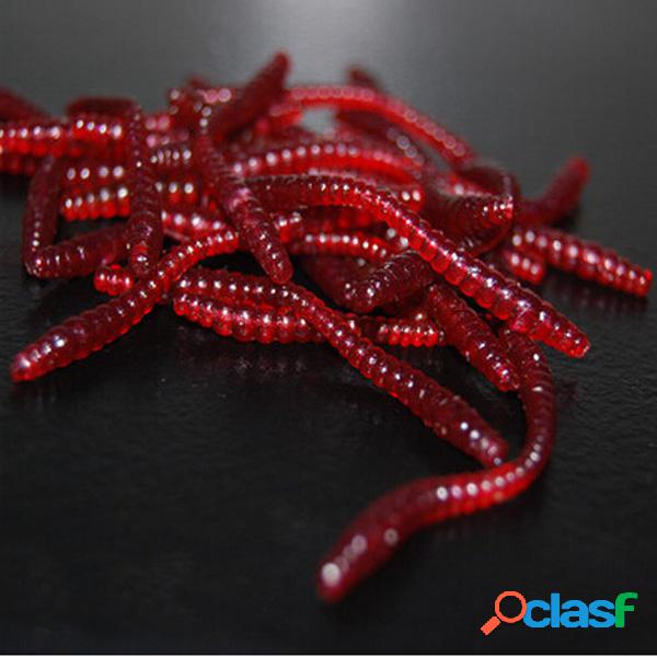 1pz Soft EarthWorm TORCIA Esche Silicone Esca in plastica