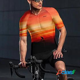 21Grams Mens Short Sleeve Cycling Jersey Bike Jersey Top