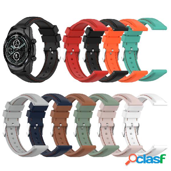 22mm Soft Silicone Cinturino per orologio Banda Cinturino