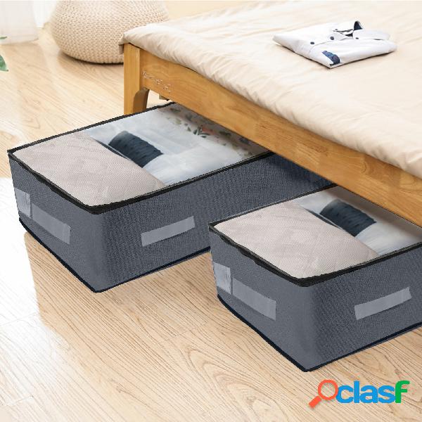 2PCS Letto Storage Borsa Pieghevole Tessuto Oxford 600D