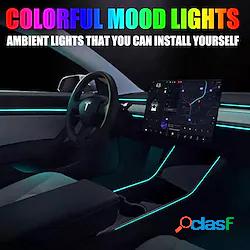 2in1 led auto luce ambiente neon controllo musica app rgb