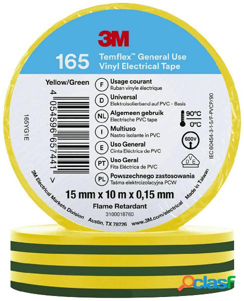 3M Temflex™ 165 165YG1E Nastro isolante Temflex™ 165