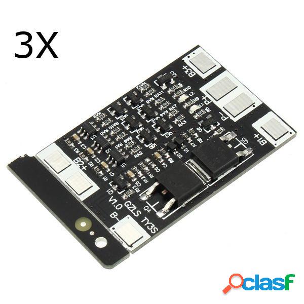 3Pcs 3 String 12V 18650 del litio di protezione della