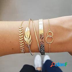 5 pezzi Per donna Bracciale Multistrato BACI BACI Semplice