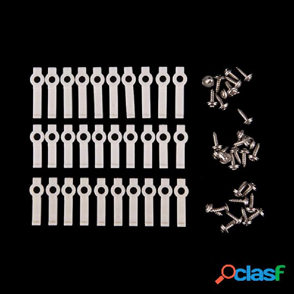 50PCS 8mm 10mm 12mm ABS Fixer Clip con viti per