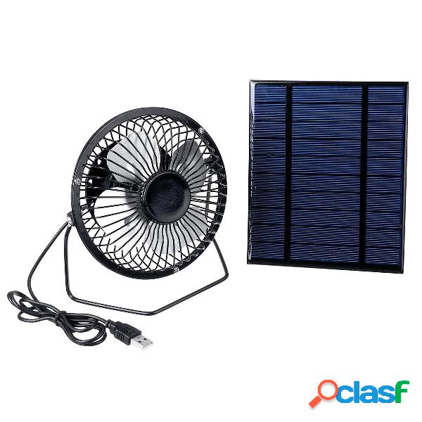 5V solare Pannello + ventola di raffreddamento da 4 pollici